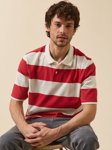 Polo rayé homme coton biologique - Cyrillus - Modalova