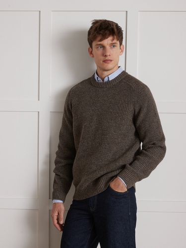 Pull col rond maille perlée homme - Cyrillus - Modalova