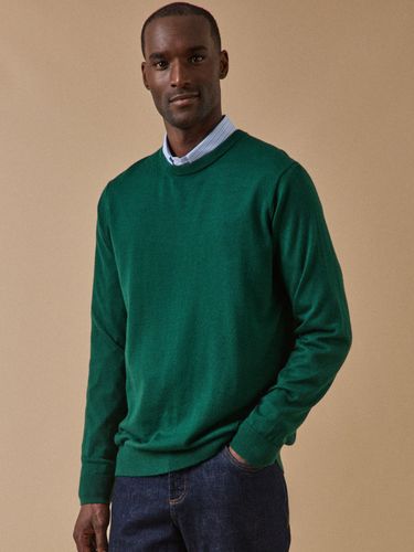 Pull fin col rond laine mérinos - Cyrillus - Modalova