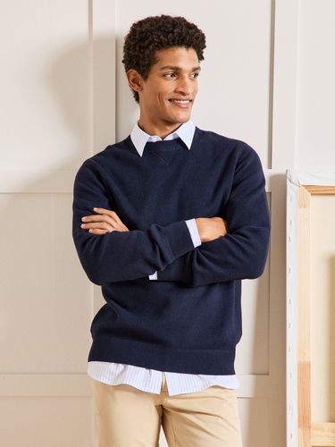 Pull effet sweat coton cachemire - Cyrillus - Modalova
