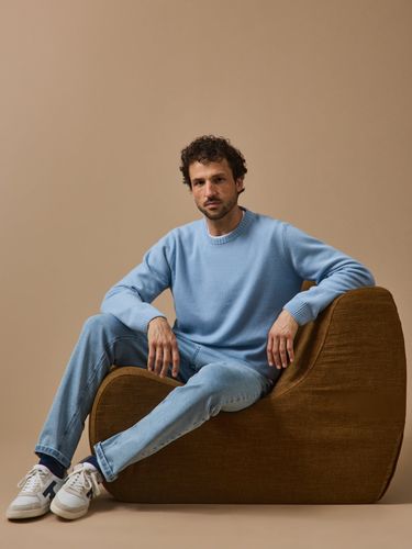 Pull col rond laine mélangée - Cyrillus - Modalova