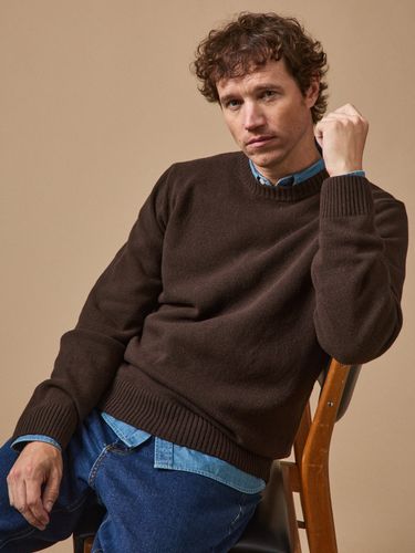 Pull col rond laine mélangée - Cyrillus - Modalova