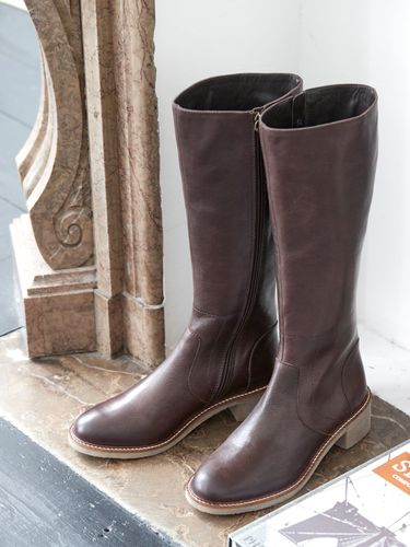 Bottes cuir à talon femme - Cyrillus - Modalova