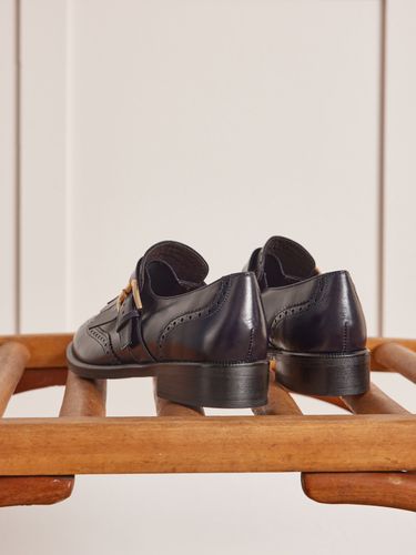 Derbies frangés cuir femme - Cyrillus - Modalova