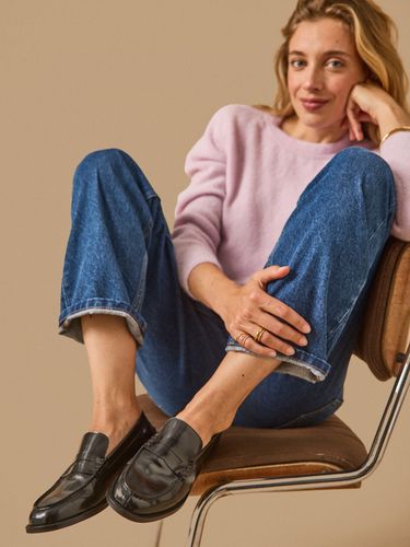Mocassins cuir vernis femme - Cyrillus - Modalova
