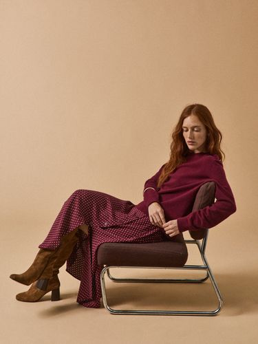 Bottes à talon cuir velouté femme - Cyrillus - Modalova