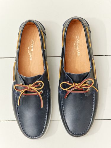 Chaussures bateau cuir homme - Cyrillus - Modalova
