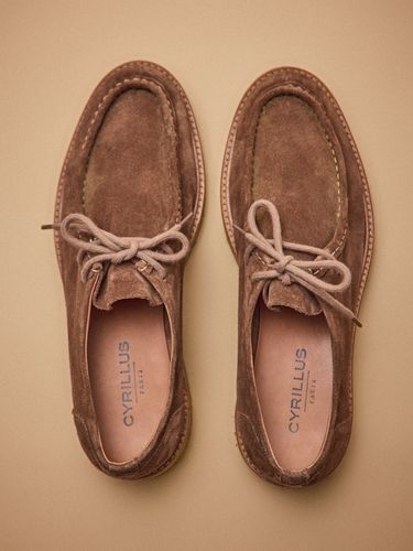 Derbies lacets croûte de cuir - Cyrillus - Modalova