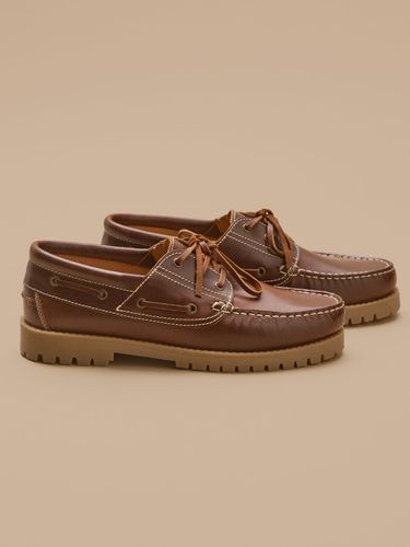 Chaussures bateau cuir homme - Cyrillus - Modalova
