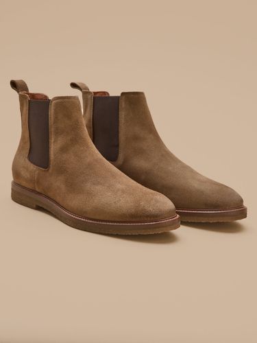 Boots chelsea cuir velouté homme - Cyrillus - Modalova