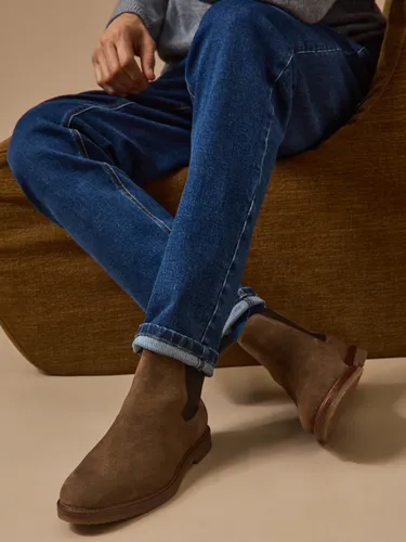 Boots chelsea cuir velouté homme - Cyrillus - Modalova