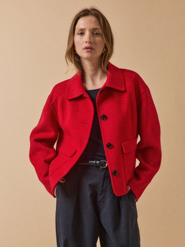 Veste boutonnée lainage double face - Cyrillus - Modalova
