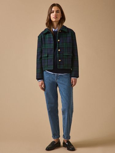 Veste tartan femme en laine - Cyrillus - Modalova