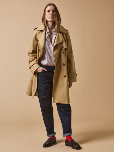 Trench long coton biologique femme - Cyrillus - Modalova