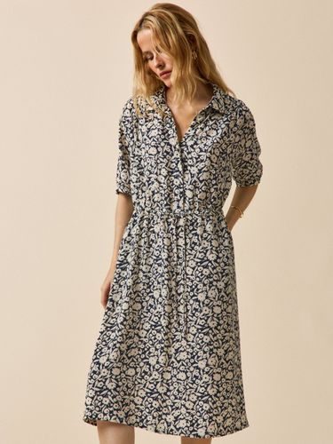 Robe mi-longue rétro imprimé Enea - Cyrillus - Modalova
