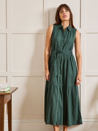Robe longue volantée sans manches - Cyrillus - Modalova