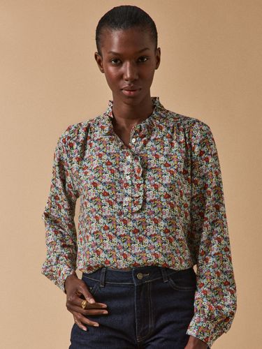 Blouse col volanté tissu Liberty Libby - Limited Collection - Cyrillus - Modalova