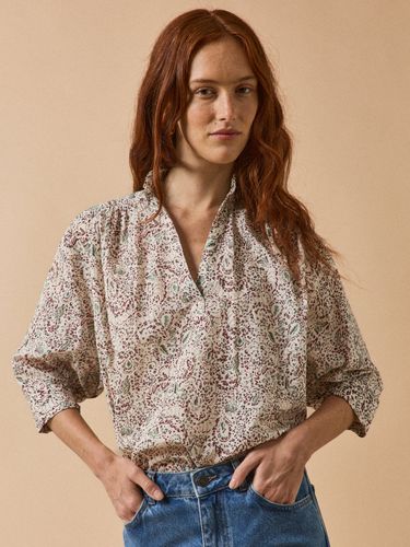 Blouse coton dobby imprimé Noelia - Cyrillus - Modalova