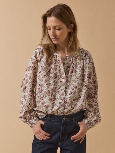 Blouse tissu texturé imprimé Mathilde - Cyrillus - Modalova