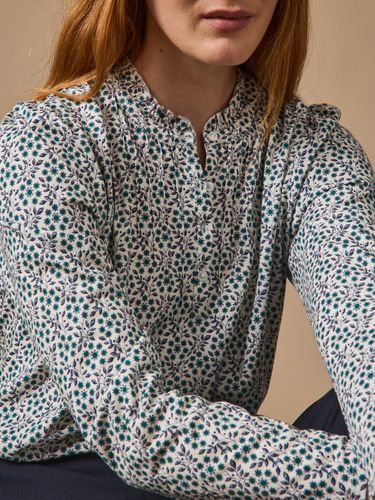 T-shirt col froufrou imprimé Ophélia - Cyrillus - Modalova