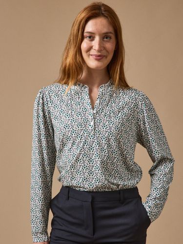 T-shirt col froufrou imprimé Ophélia - Cyrillus - Modalova
