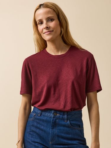 T-shirt lin et viscose femme - Cyrillus - Modalova