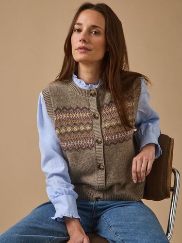 Gilet jacquard sans manches femme - Cyrillus - Modalova