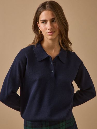 Pull polo coton biologique et cachemire - Cyrillus - Modalova