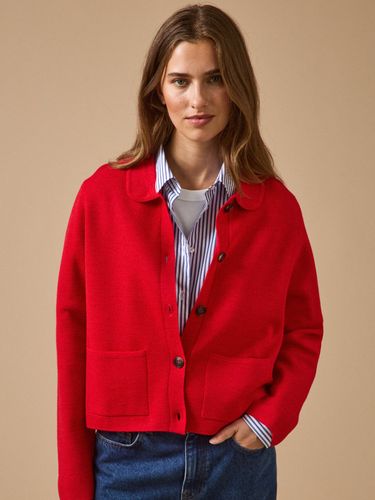 Gilet col chemise maille milano - Cyrillus - Modalova