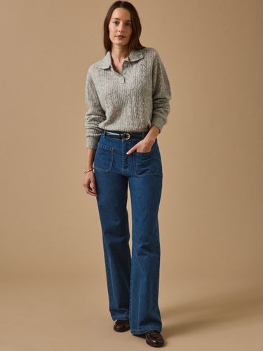 Pull col polo femme laine et mohair - Cyrillus - Modalova