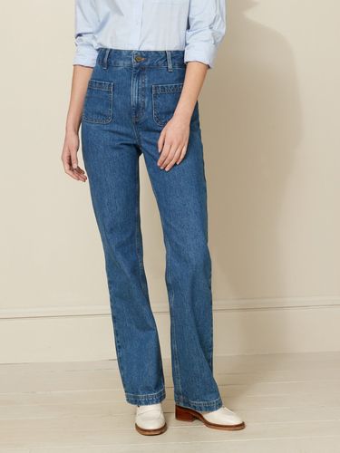 Jean bootcut Maria - coton biologique, délavage écoresponsable - Cyrillus - Modalova