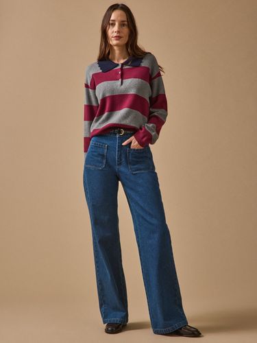 Jean flare Suzanne coton biologique - Cyrillus - Modalova