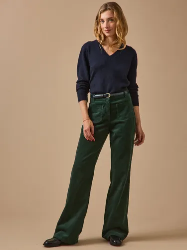 Pantalon flare Suzanne velours - Cyrillus - Modalova