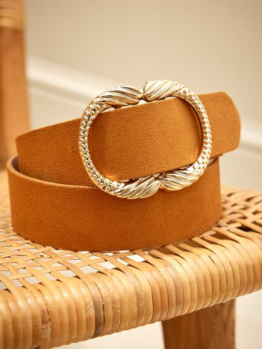 Ceinture cuir boucle fantaisie - Cyrillus - Modalova