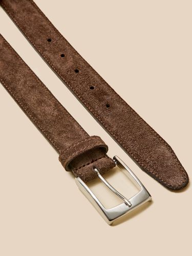 Ceinture cuir suédé homme - Cyrillus - Modalova