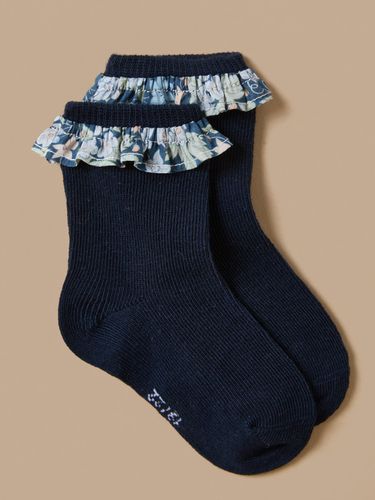 Chaussettes volants tissu Liberty Bébé - Cyrillus - Modalova