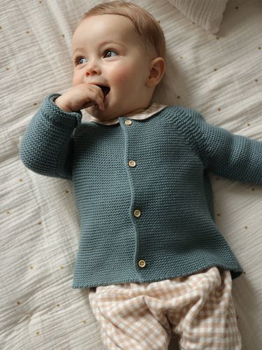 Gilet Bébé en laine et coton bio - Cyrillus - Modalova