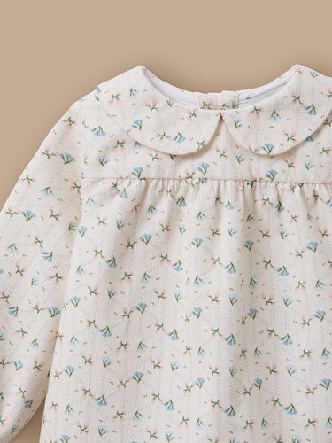 Blouse en velours imprimée Bébé - Cyrillus - Modalova