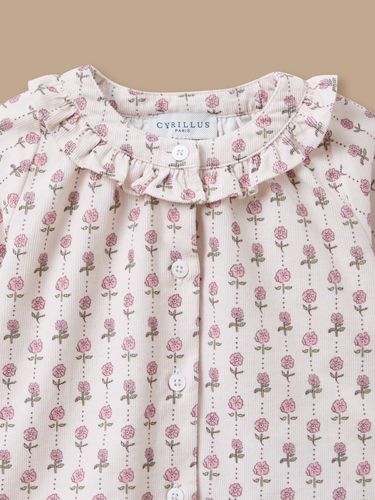 Blouse imprimée col volanté Bébé - Cyrillus - Modalova