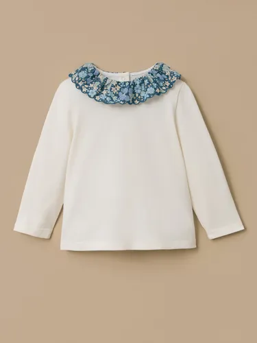 T-shirt col tissu Liberty Bébé - Cyrillus - Modalova