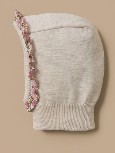 Cagoule avec volant en tissu Liberty bébé - Cyrillus - Modalova