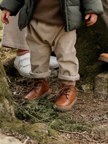 Bottines bout fleuri Bébé en cuir - Cyrillus - Modalova