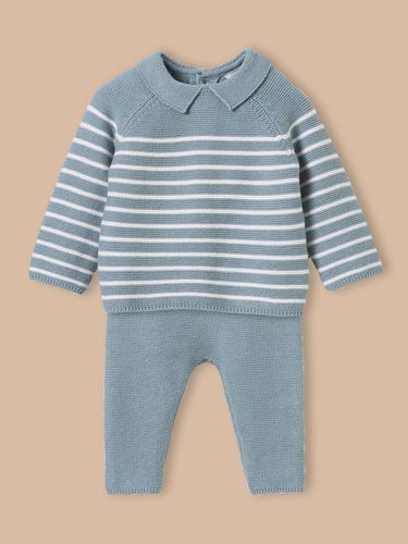 Ensemble en tricot rayé Bébé - Cyrillus - Modalova