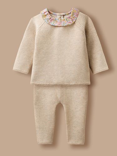 Ensemble tricot Bébé col Liberty - Cyrillus - Modalova