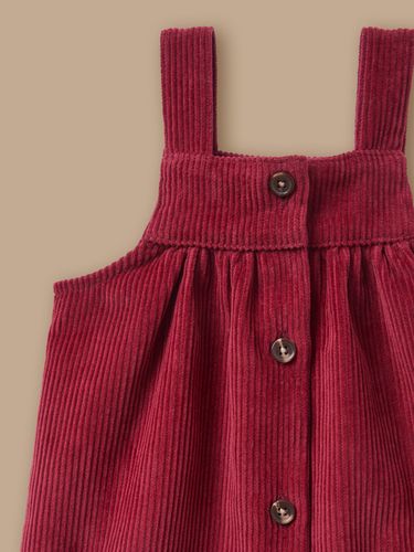 Robe tablier en velours Bébé - Cyrillus - Modalova