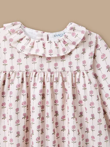 Robe imprimée en velours Bébé - Cyrillus - Modalova