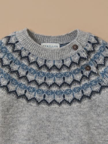 Pull laine col jacquard Bébé - Cyrillus - Modalova