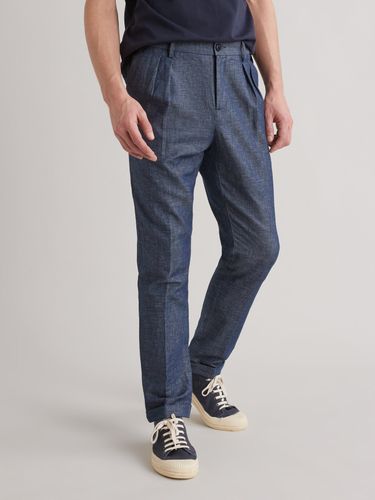 Pantalon carotte coton et lin stretch - Cyrillus - Modalova
