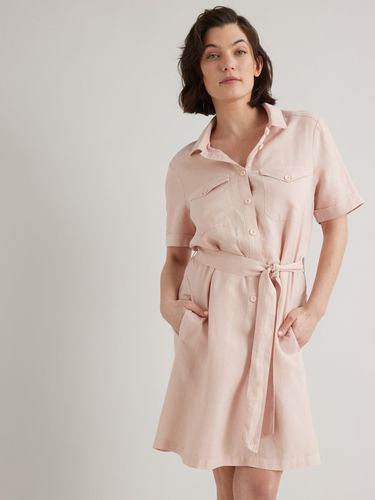Robe-saharienne en lyocell et lin - Cyrillus - Modalova