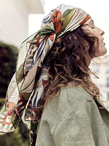 Foulard imprimé perroquet femme - Cyrillus - Modalova